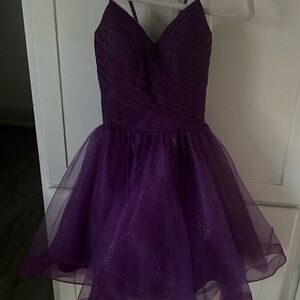 This is a dress that lace up the back spaghetti straps